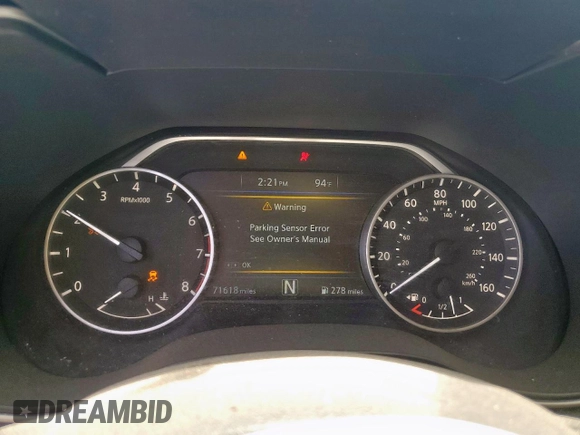 2018 Nissan Maxima Platinum z VIN 1N4AA6AP6JC409755, wystawiony jako Copart lot #56330365 z przebiegiem 71 618 mil mil oraz Szkoda całkowita • Salvage title. Historia ofert i sprzedaży dostępna na DreamBid. Obrazek 9.