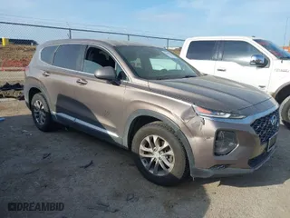 2019 Hyundai Santa Fe SE with VIN 5NMS23AD3KH117001, listed as a IAAI auction lot 41898888 with 108,418 mi miles. Bid and sale history available at carsss.com. Image 1.