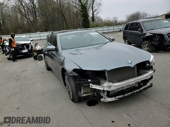 2019 BMW 5 Series 530e xDrive with VIN WBAJB1C56KB375312, listed as a Copart auction lot 52709125 with 63,422 mi miles and Salvage title. Bid and sale history available at DreamBid. Image 11.