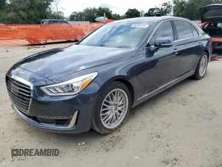 2017 Genesis G90 Premium z VIN KMHG34JA7HU027345, wystawiony jako Copart lot #56495385 z przebiegiem 46 445 mil mil oraz Szkoda całkowita • Salvage title. Historia ofert i sprzedaży dostępna na DreamBid. Obrazek 1.