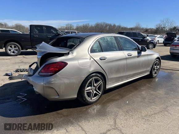 2020 Mercedes-Benz C 300 with VIN 55SWF8EB5LU325541, listed as a Copart auction lot 48358355 with 70,592 mi miles and Non Repairable. Bid and sale history available at DreamBid. Image 3.