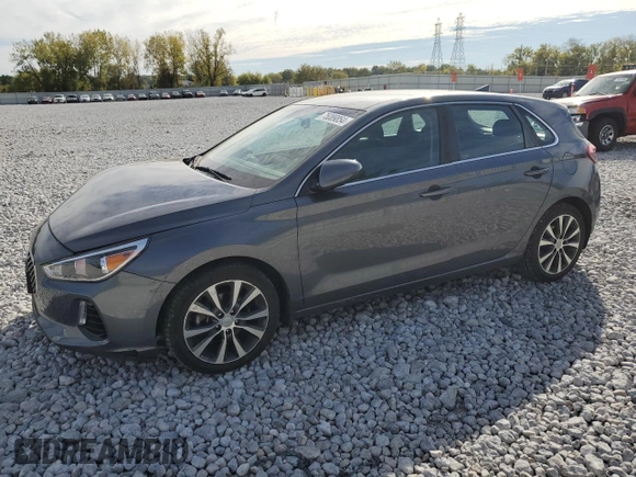 2018 Hyundai Elantra GT with VIN KMHH35LE8JU074576, listed as a Copart auction lot 75089854 with 31,807 mi miles and Salvage Title. Bid and sale history available at carsss.com. Image 1.