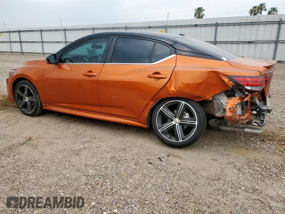 2024 Nissan Sentra SR with VIN 3N1AB8DV5RY370756, listed as a Copart auction lot 57642445 with 10,000 mi miles and Salvage title. Bid and sale history available at DreamBid. Image 2.