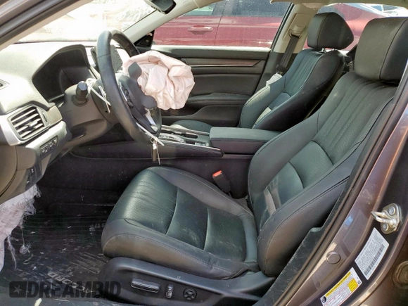 2019 Honda Accord Touring with VIN 1HGCV2F91KA003035, listed as a Copart auction lot 60393205 with 38,386 mi miles and Salvage title. Bid and sale history available at DreamBid. Image 7.