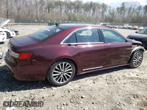 2019 Lincoln Continental Select with VIN 1LN6L9TK3K5600306, listed as a Copart auction lot 51040225 with 85,209 mi miles and Salvage Title. Bid and sale history available at carsss.com. Image 3.