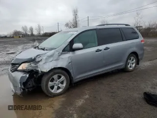 2012 Toyota Sienna with VIN 5TDZK3DC1CS213175, listed as a Copart auction lot 55475615 with 216,082 mi miles and Salvage title. Bid and sale history available at DreamBid. Image 1.