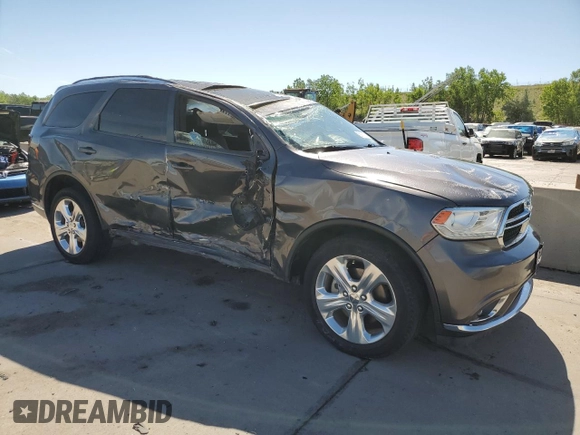 2014 Dodge Durango Limited z VIN 1C4SDJDT9EC394501, wystawiony jako Copart lot #58161754 z przebiegiem 86 066 mil mil oraz Czysty tytuł • Clean title. Historia ofert i sprzedaży dostępna na DreamBid. Obrazek 4.