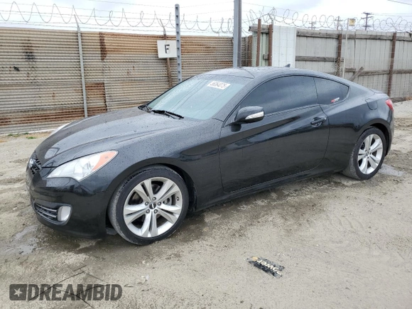 2010 Hyundai Genesis Coupe Grand Touring with VIN KMHHU6KH8AU034125, listed as a Copart auction lot 56064075 with 100,466 mi miles and Salvage title. Bid and sale history available at DreamBid. Image 1.