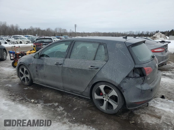 2016 Volkswagen Golf GTI SE with VIN 3VW5T7AU9GM051721, listed as a Copart auction lot 46469375 with 154,734 mi miles and Salvage Title. Bid and sale history available at carsss.com. Image 2.