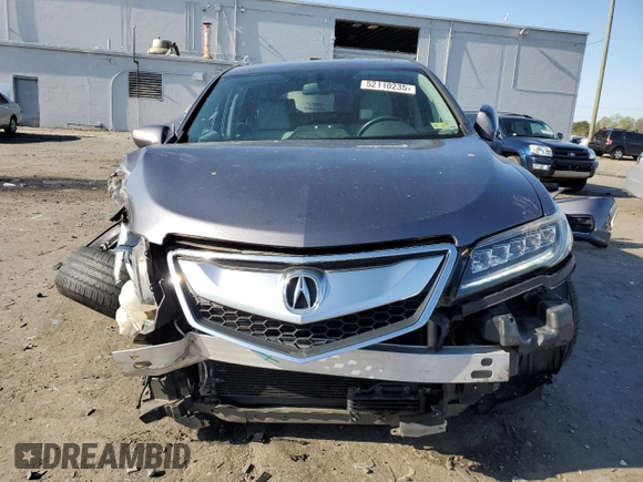 2018 Acura RDX Technology with VIN 5J8TB4H58JL010369, listed as a Copart auction lot 52110235 with 54,168 mi miles and Salvage Title. Bid and sale history available at DreamBid. Image 5.