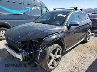 2021 Audi SQ5 Premium Plus with VIN WA1A4AFY2M2043965, listed as a Copart auction lot 45873223 with 24,430 mi miles. Bid and sale history available at carsss.com. Image 1.