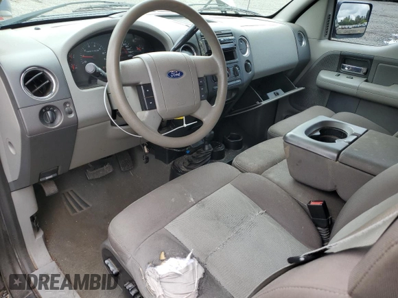 2005 Ford F-150 XLT with VIN 1FTPX14515FB59362, listed as a Copart auction lot 56751995 with 164,390 mi miles and Salvage title. Bid and sale history available at DreamBid. Image 8.