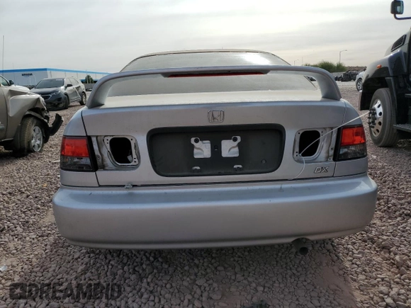 1998 Honda Civic DX with VIN 1HGEJ6121WL054485, listed as a Copart auction lot 84649634 with 212,769 mi miles and Salvage Title. Bid and sale history available at carsss.com. Image 6.