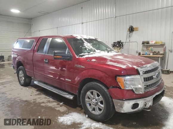 2013 Ford F-150 XL with VIN 1FTFX1ET3DKG27302, listed as a Copart auction lot 45194375 with 147,762 mi miles and Salvage Title. Bid and sale history available at carsss.com. Image 4.