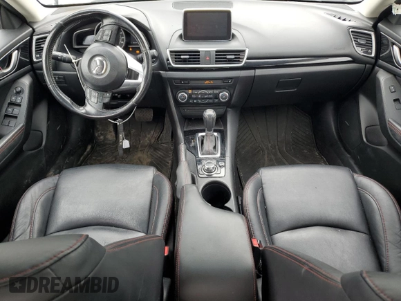 2015 Mazda 3 i Grand Touring with VIN JM1BM1W79F1241162, listed as a Copart auction lot 51674705 with 92,098 mi miles and Salvage Title. Bid and sale history available at DreamBid. Image 8.