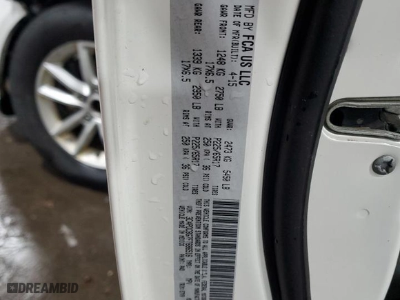 2015 Dodge Journey SXT with VIN 3C4PDCBG7FT686516, listed as a Copart auction lot 49270935 with 220,071 mi miles and Clean Title. Bid and sale history available at carsss.com. Image 13.