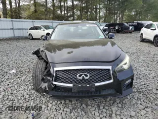 2014 Infiniti Q50 Sport with VIN JN1BV7AR9EM697624, listed as a Copart auction lot 54316585 with 92,902 mi miles and Salvage Title. Bid and sale history available at carsss.com. Image 5.