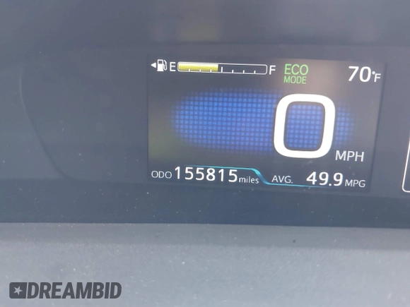 2016 Toyota Prius Two with VIN JTDKBRFU6G3011742, listed as a IAAI auction lot 41709916 with 155,815 mi miles. Bid and sale history available at carsss.com. Image 15.