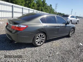 2014 Honda Accord Sedan Sport with VIN 1HGCR2F53EA114076, listed as a Copart auction lot 53427015 with 153,611 mi miles and Salvage Title. Bid and sale history available at carsss.com. Image 3.
