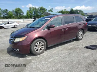 2015 Honda Odyssey EX-L z VIN 5FNRL5H67FB108940, wystawiony jako Copart lot #60603015 z przebiegiem 143 074 mil mil oraz Czysty tytuł • Clean title. Historia ofert i sprzedaży dostępna na DreamBid. Obrazek 1.