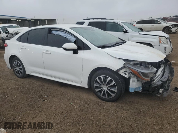 2022 Toyota Corolla LE with VIN JTDEPMAE3N3016959, listed as a Copart auction lot 48989025 with 91,829 mi miles and Salvage Title. Bid and sale history available at DreamBid. Image 4.