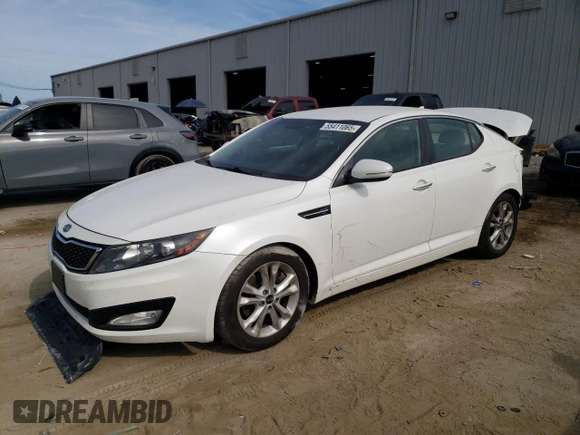 2011 Kia Optima EX with VIN KNAGN4A67B5142214, listed as a Copart auction lot 55411065 with 205,788 mi miles and Salvage Title. Bid and sale history available at carsss.com. Image 1.