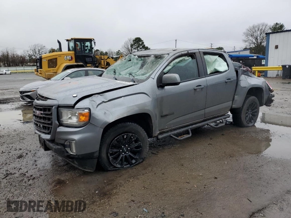 2021 GMC Canyon 2WD Elevation with VIN 1GTG5CEN2M1213215, listed as a Copart auction lot 44528235 with 145,326 mi miles and Salvage Title. Bid and sale history available at carsss.com. Image 1.