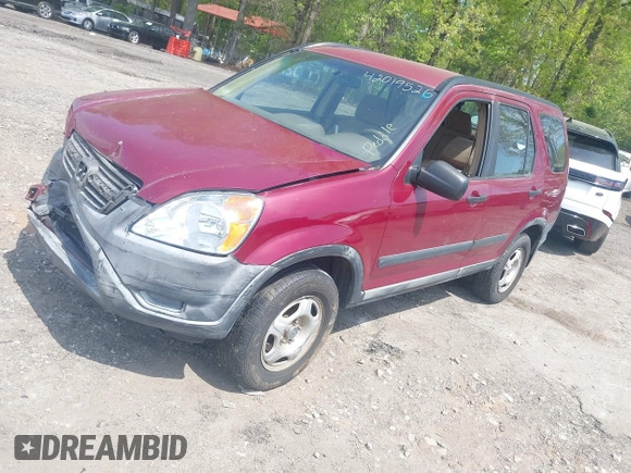 2002 Honda CR-V LX with VIN JHLRD68442C005924, listed as a IAAI auction lot 42019526 with 173,111 mi miles and . Bid and sale history available at carsss.com. Image 2.