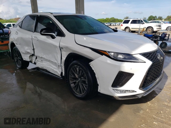 2022 Lexus RX with VIN 2T2YZMDA3NC309960, listed as a Copart auction lot 65665624 with 18,695 mi miles and Salvage Title. Bid and sale history available at carsss.com. Image 4.
