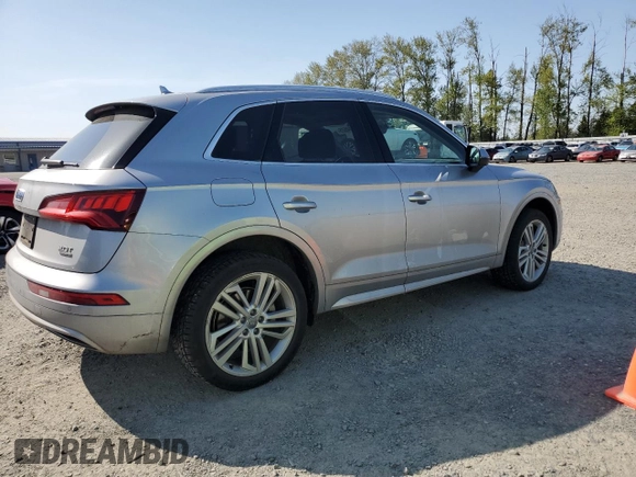 2018 Audi Q5 Premium Plus with VIN WA1BNAFY2J2209396, listed as a Copart auction lot 52804525 with 55,027 mi miles and Salvage Title. Bid and sale history available at carsss.com. Image 3.
