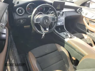 2017 Mercedes-Benz C 300 with VIN WDDWJ4JB2HF358181, listed as a Copart auction lot 47686885 with 96,762 mi miles and Salvage Title. Bid and sale history available at carsss.com. Image 8.