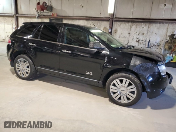 2008 Lincoln MKX with VIN 2LMDU88C98BJ12745, listed as a Copart auction lot 50381385 with 124,532 mi miles and Salvage Title. Bid and sale history available at carsss.com. Image 4.