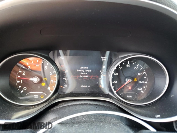 2021 Jeep Compass 80th Anniversary z VIN 3C4NJDEB3MT549544, wystawiony jako Copart lot #62273215 z przebiegiem 35 488 mil mil oraz Szkoda całkowita • Salvage title. Historia ofert i sprzedaży dostępna na DreamBid. Obrazek 9.