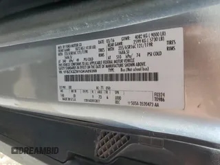 2016 Ford Transit XL с VIN 1FBZX2ZM1GKA89388, выставлен на аукционе Copart как лот 61821985 с пробегом 75 347 миль миль и Списание • Salvage title. История ставок и продаж доступна на DreamBid. Изображение 14.