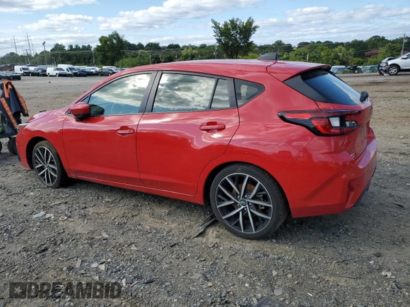 2024 Subaru Impreza Sport with VIN JF1GUAFC7R8254500, listed as a Copart auction lot 68265764 with 25,798 mi miles and Salvage Title. Bid and sale history available at carsss.com. Image 2.