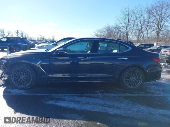 2019 Genesis G70 2.0T Advanced with VIN KMTG64LA0KU036566, listed as a IAAI auction lot 41263302 with 23,331 mi miles. Bid and sale history available at carsss.com. Image 14.