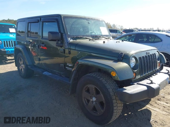2008 Jeep Wrangler Unlimited Sahara with VIN 1J4GA59188L634276, listed as a IAAI auction lot 40851731 with 189,414 mi miles and . Bid and sale history available at DreamBid. Image 1.