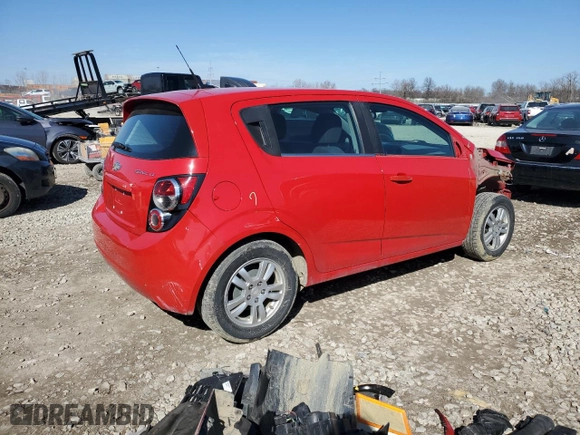 2013 Chevrolet Sonic LT with VIN 1G1JC6SH1D4160669, listed as a Copart auction lot 49677885 with 100,233 mi miles and Salvage Title. Bid and sale history available at carsss.com. Image 3.