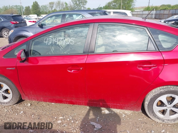 2015 Toyota Prius Four with VIN JTDKN3DU2F1899150, listed as a IAAI auction lot 42143825 with 199,405 mi miles and . Bid and sale history available at DreamBid. Image 15.