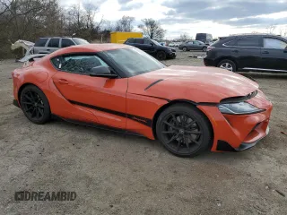 2024 Toyota GR Supra 3.0 with VIN WZ1DB0G07RW066056, listed as a Copart auction lot 83676044 with 3,621 mi miles and Salvage Title. Bid and sale history available at carsss.com. Image 4.