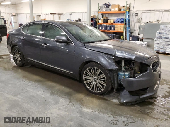 2014 Kia Cadenza Premium with VIN KNALN4D7XE5149052, listed as a Copart auction lot 82341864 with 193,220 mi miles and Salvage Title. Bid and sale history available at carsss.com. Image 4.