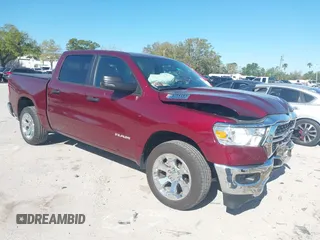 2024 Ram 1500 Lone Star with VIN 1C6RREFGXRN186815, listed as a IAAI auction lot 41767663 with 18,805 mi miles and . Bid and sale history available at DreamBid. Image 1.