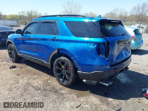 2020 Ford Explorer ST with VIN 1FM5K8GC1LGA05004, listed as a IAAI auction lot 41977171 with 120,530 mi miles and . Bid and sale history available at DreamBid. Image 3.
