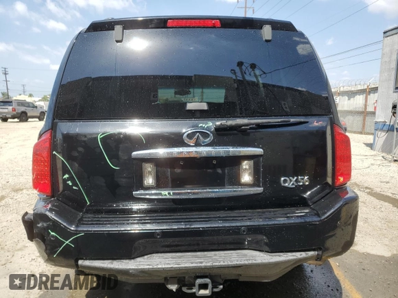 2005 Infiniti QX56 with VIN 5N3AA08A55N806797, listed as a Copart auction lot 72084134 with 239,569 mi miles and Salvage Title. Bid and sale history available at carsss.com. Image 6.