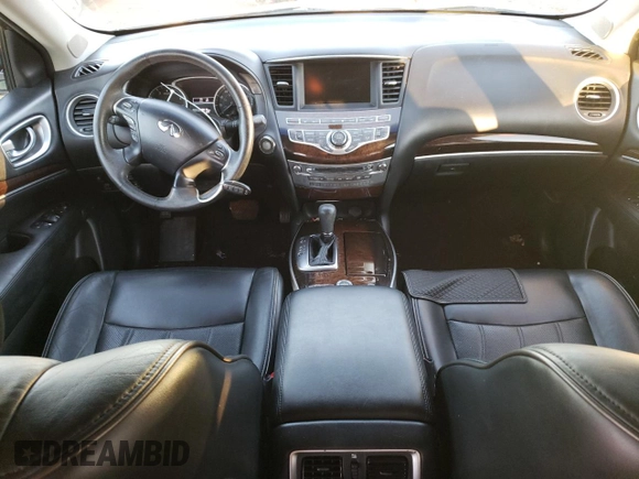 2013 Infiniti JX35 with VIN 5N1AL0MM7DC338486, listed as a Copart auction lot 72959864 with 118,815 mi miles and Salvage Title. Bid and sale history available at carsss.com. Image 8.