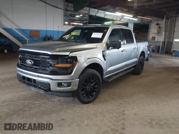 2024 Ford F-150 XLT with VIN 1FTEW3LP2RFB49048, listed as a IAAI auction lot 42025793 with 109 mi miles. Bid and sale history available at carsss.com. Image 2.