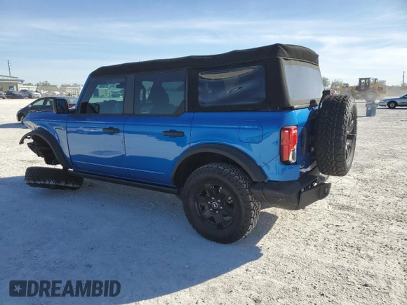 2024 Ford Bronco with VIN 1FMDE1BHXRLA88798, listed as a Copart auction lot 87472494 with 911 mi miles and Salvage title. Bid and sale history available at DreamBid. Image 2.