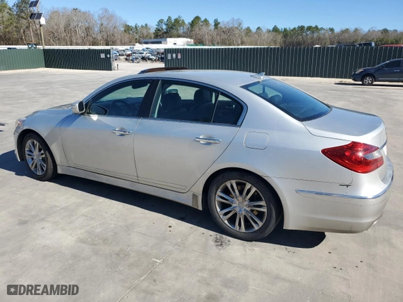 2013 Hyundai Genesis 3.8L with VIN KMHGC4DD4DU246604, listed as a Copart auction lot 47034285 with 146,302 mi miles and Salvage Title. Bid and sale history available at carsss.com. Image 2.