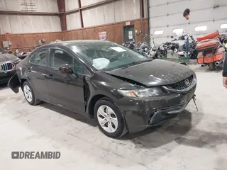 2013 Honda Civic LX with VIN 19XFB2F54DE264712, listed as a IAAI auction lot 42116713 with 45,574 mi miles and . Bid and sale history available at DreamBid. Image 1.