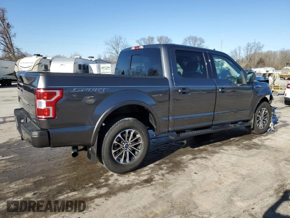 2019 Ford F-150 XL with VIN 1FTEW1EPXKFA94758, listed as a Copart auction lot 46749185 with 51,646 mi miles and Salvage Title. Bid and sale history available at carsss.com. Image 3.